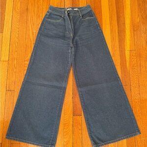 Sandro Wide-Leg Blue Jeans